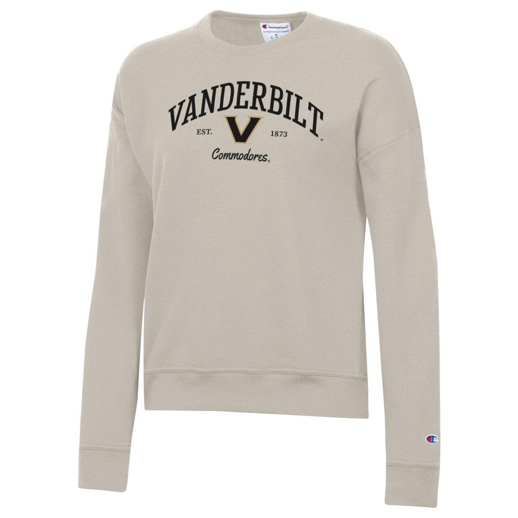  Vanderbilt Commodores Champion Women's Powerblend Pullover Sweatshirt - Oatmeal